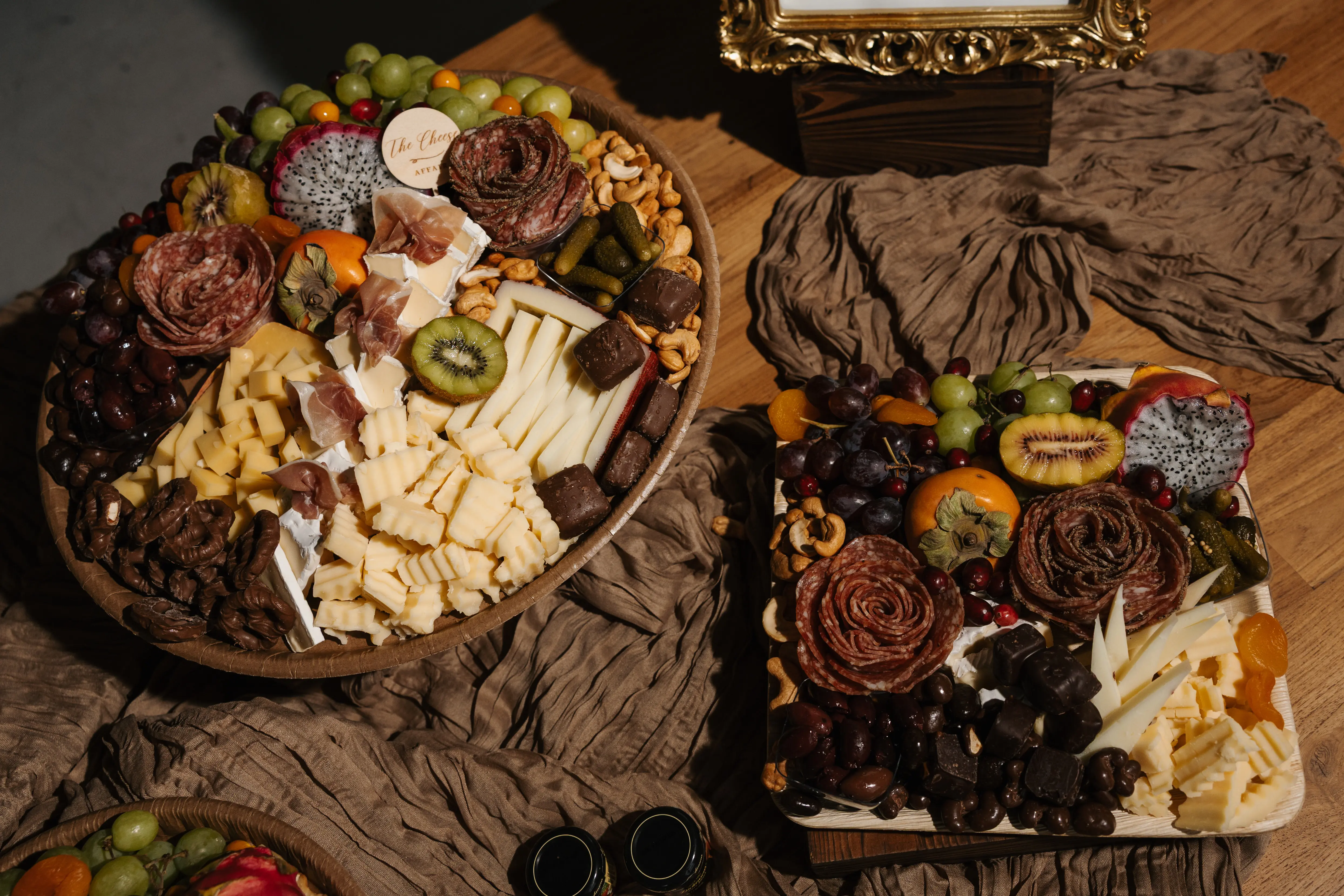 A personal charcuterie board designed for gifting or a small gathering