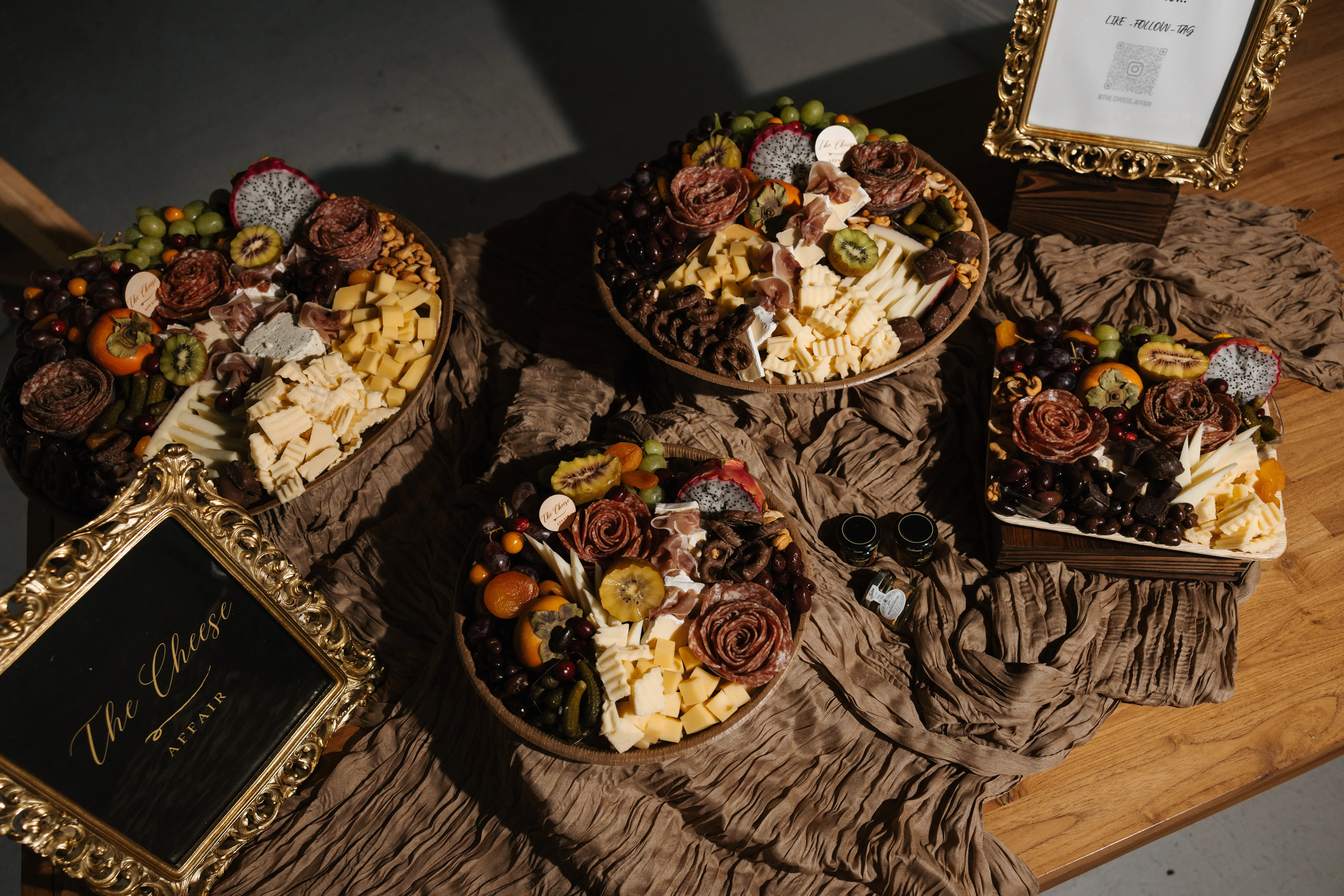 A prepared spread ready for event guests