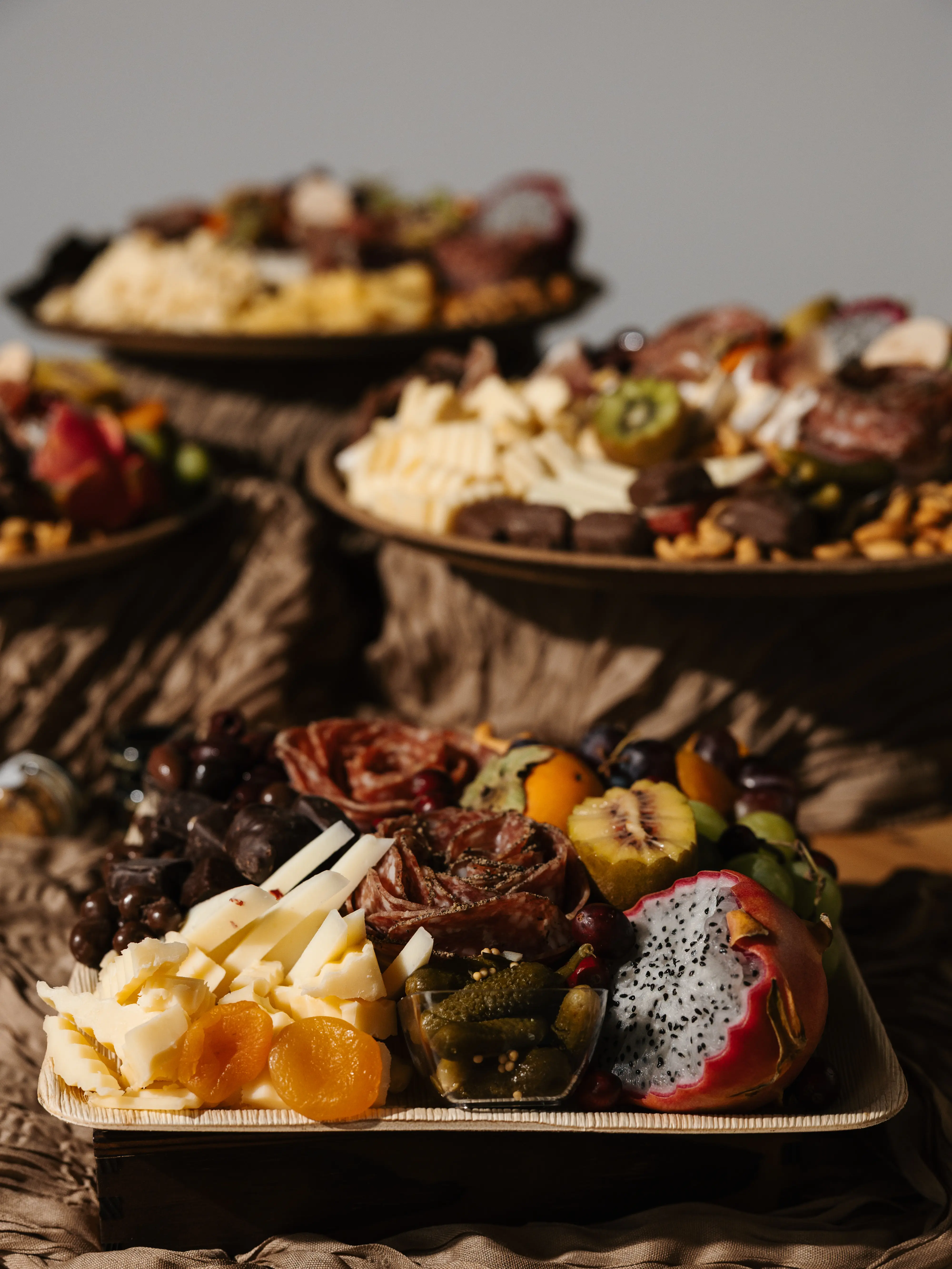 A styled grazing display designed for an event